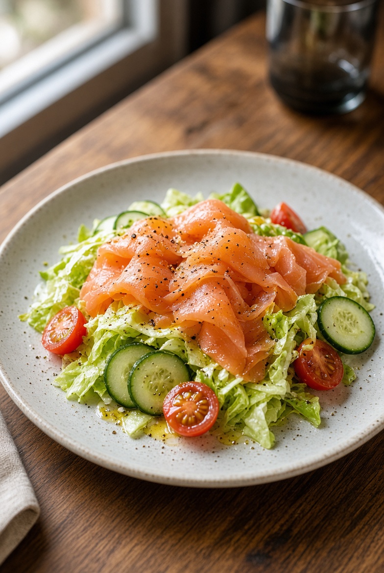 Füme somon salata