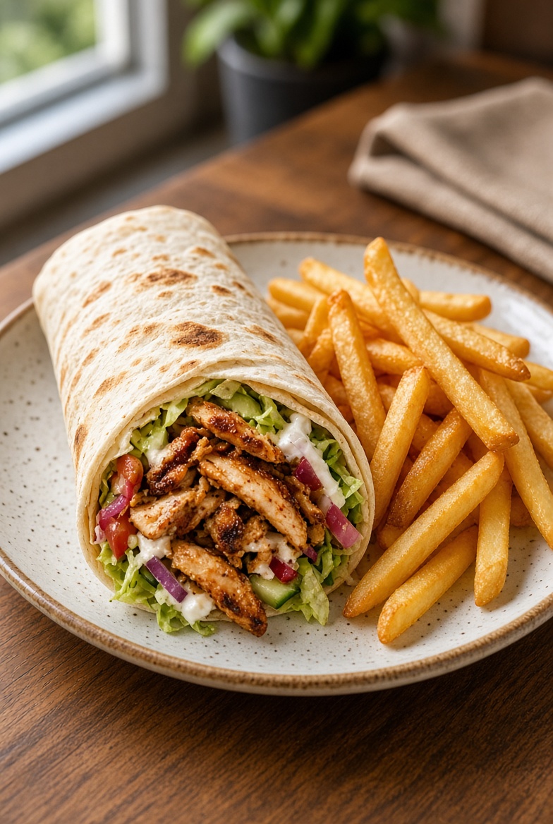 Büyük dürüm shawarma